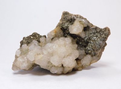 Kalcit, pyrit - Freiberg, Sasko, Německo